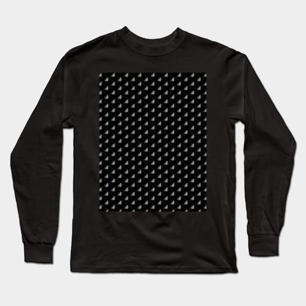 Textured black background pattern Long Sleeve T-Shirt by Spinkly